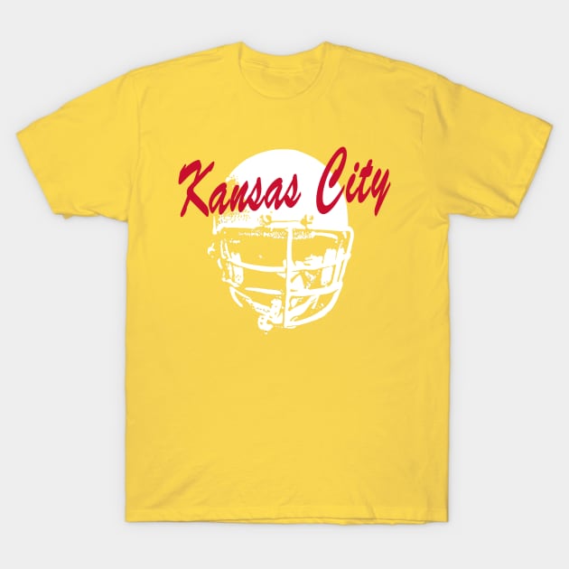 Kansas City Old School Football (Gold) T-Shirt by Locker Room Originals